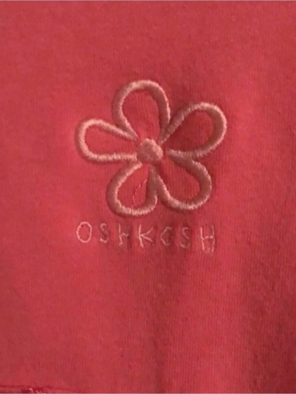 OshKosh Jacket Y2K Coral Pink Zip Up Long Sleeve Casual Hoodie Girls Sz 2T
